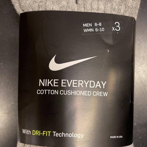 3 pairs set Nike Socks Everyday Cushioned Crew - Picture 15 of 16